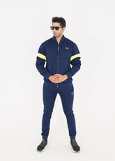 Navy Neon Athletic Tracksuit Men