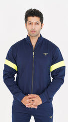 Navy Neon Athletic Tracksuit Men