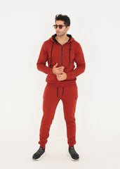 Fire Brick Fleece Tracksuit Men