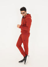 Fire Brick Fleece Tracksuit Men