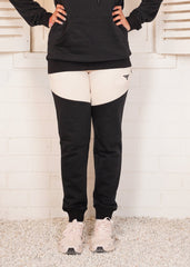 Black Off White Trouser Woman