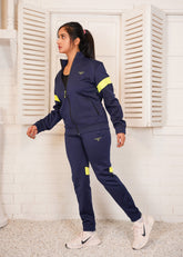 Navy Neon Athletic Tracksuit Women