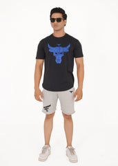 Black Funky Bull Relax Fit Tee