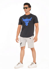 Black Funky Bull Relax Fit Tee