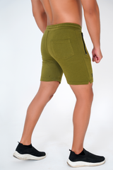 Army Green Terry Shorts