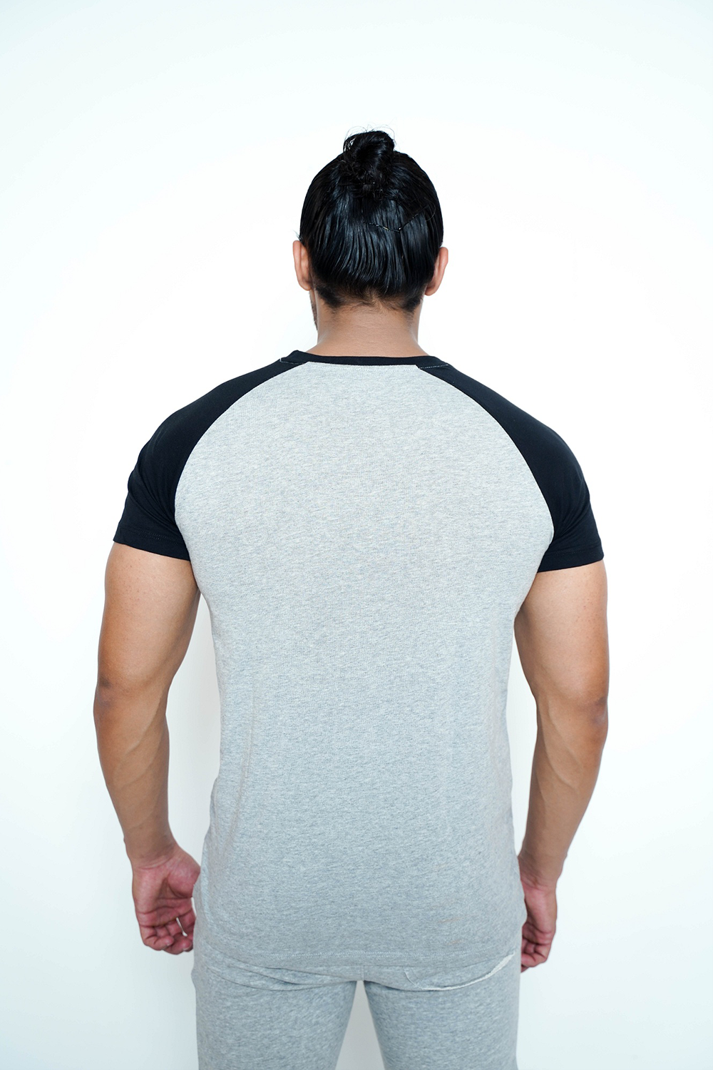 Black and Grey Raglan Tee