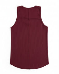 Maroon Rib Tank