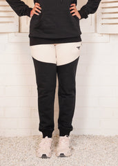 Black Off White  Trouser Woman