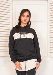 Black Off White Hoodie Woman