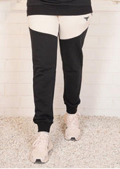 Black Off White  Trouser Woman