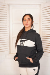 Black Off White Hoodie Woman