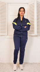 Navy Neon Athletic Tracksuit Women