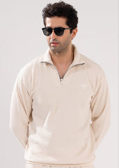 Ivory Retro Ribbed Tracksuit