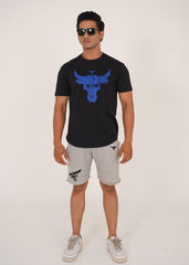 Black Funky Bull Relax Fit Tee
