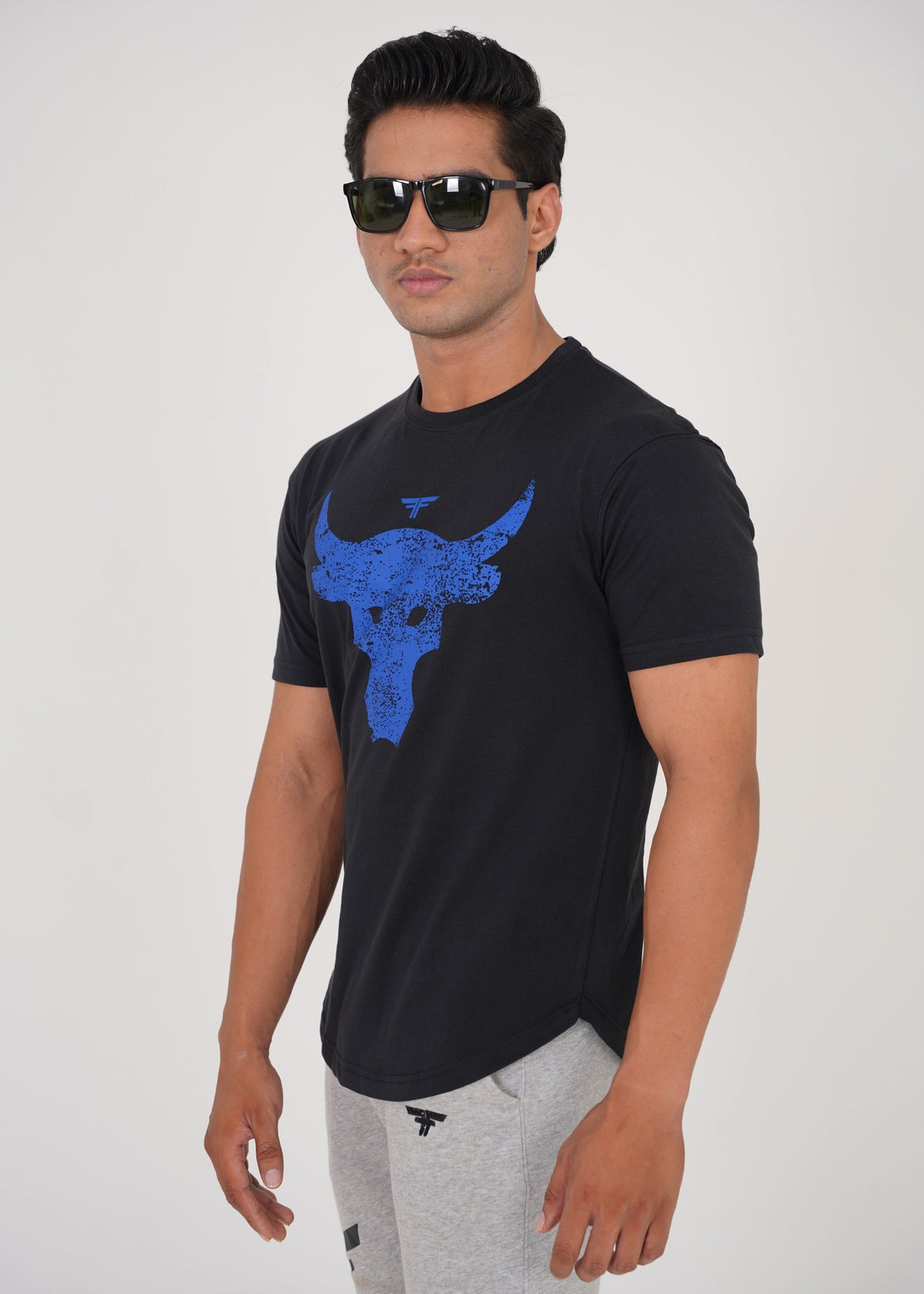 Black Funky Bull Relax Fit Tee