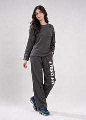 Charcoal Waffle Street Women Tracksuit