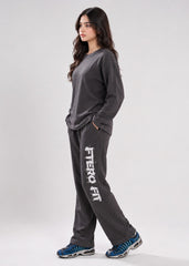 Charcoal Waffle Street Women Tracksuit