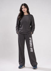 Charcoal Waffle Street Women Tracksuit