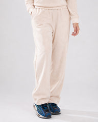 Ivory Retro Ribbed Women Tracksuit